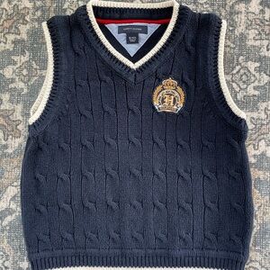 Tommy Hilfiger Navy Blue V-Neck Sweater Vest
